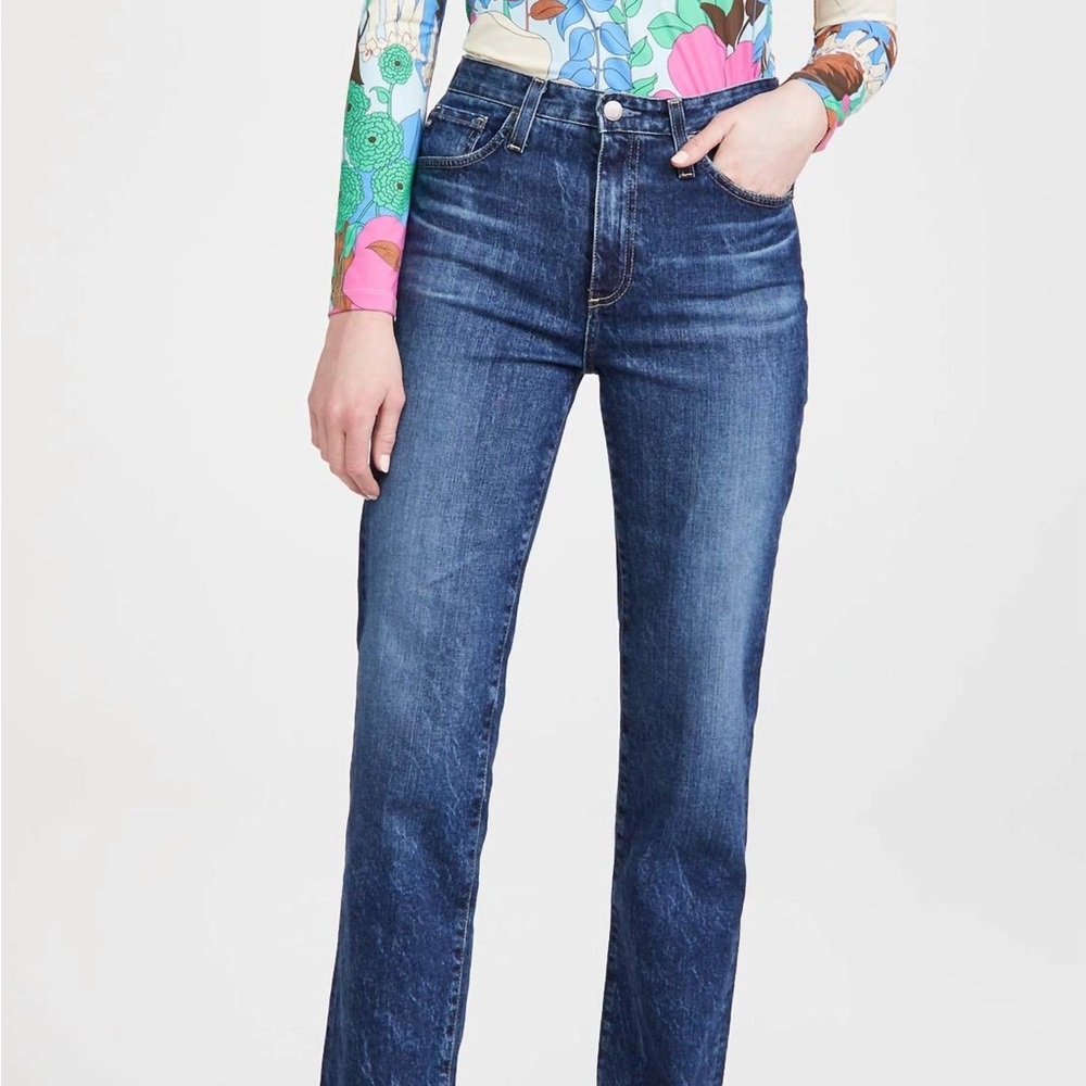 Alexxis High-rise Vintage Straight Jeans by AG Jeans